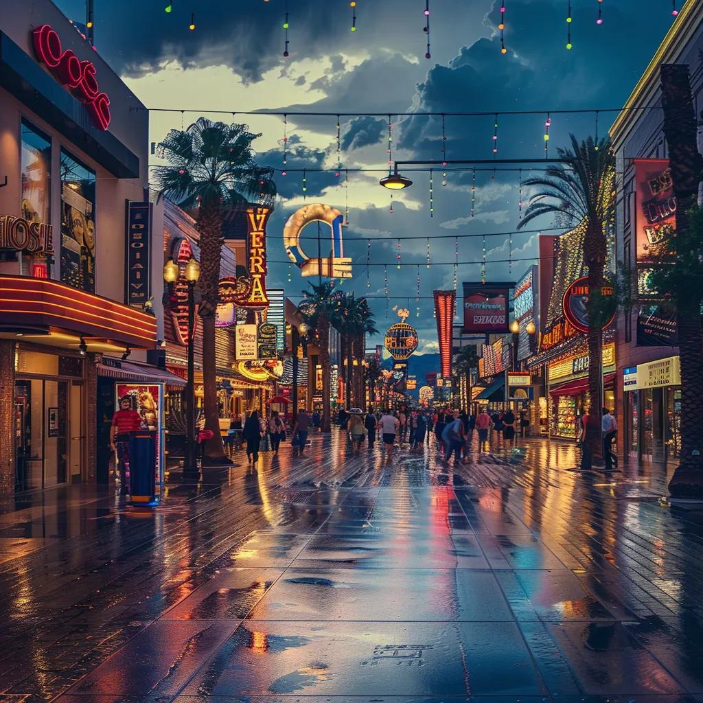Las Vegas street scene highlighting local businesses, representing the importance of local SEO